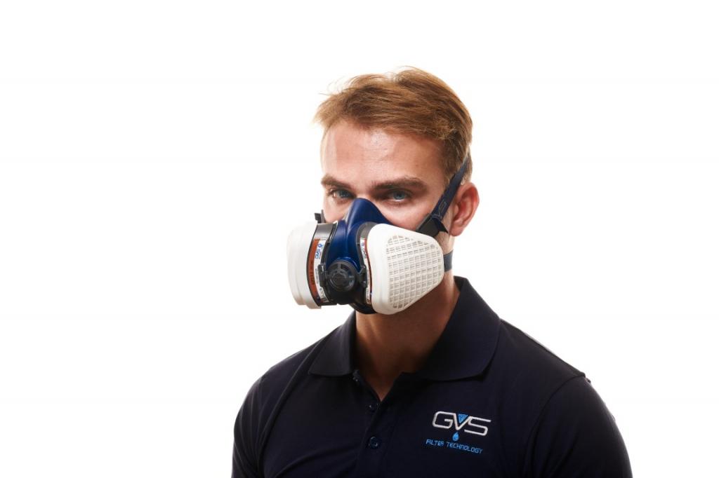 GVS Yeniden Kullanılabilir A2P3 SPR495 (S-M) SPR496 (M-L) Yarım Yüz Maskesi