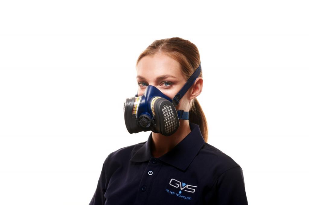 GVS Yeniden Kullanılabilir ABE1P3 SPR580 (S-M) SPR581 (M-L) Yarım Yüz Maskesi